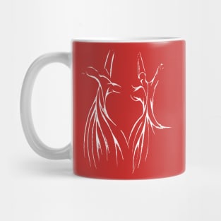 Studying The Dervish Mysticism White Silhouette Mug